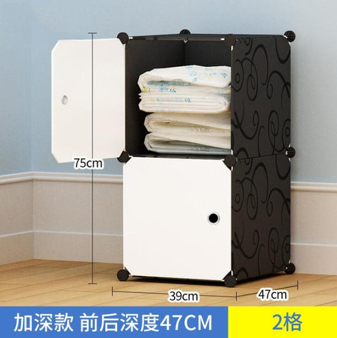 NEW Simple wardrobe DIY PP portable storage box multi-layer clothes storage box sorting clothes box storage cabinet