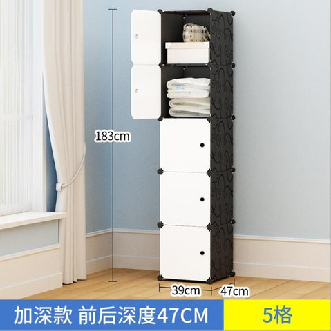 NEW Simple wardrobe DIY PP portable storage box multi-layer clothes storage box sorting clothes box storage cabinet