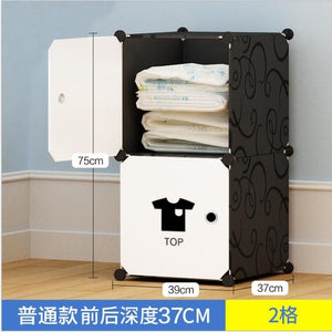 NEW Simple wardrobe DIY PP portable storage box multi-layer clothes storage box sorting clothes box storage cabinet