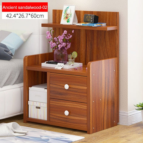 Nightstand Wooden Bedside table With drawer organizer Storage cabinet fashion Mini desk bedroom Furniture