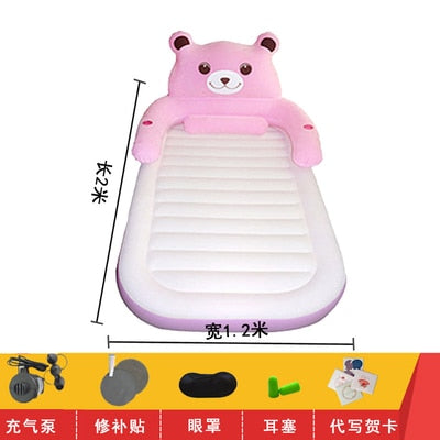 Multifunctional and convenient air bed Double mattress Cartoon lazy couch Chinchilla bed tatami Rice thick folding bed