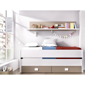 Trundle Bed 2 drawers and shelf