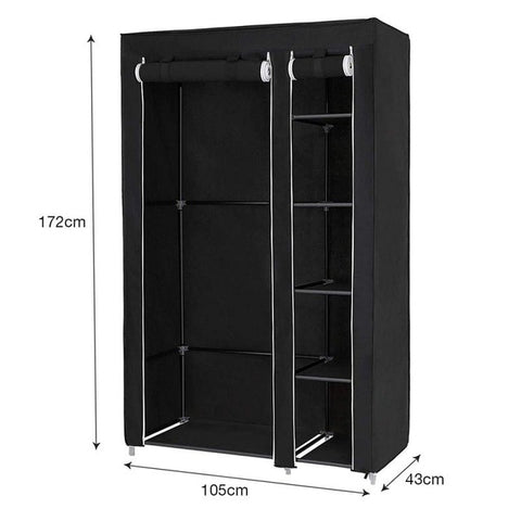 Cloth Wardrobe Furniture Storage Cabinet Fabric Closet Folding Non Woven Portable Waterproof Reinforcement Dustproof Bedroom New