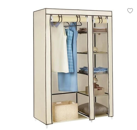 Cloth Wardrobe Furniture Storage Cabinet Fabric Closet Folding Non Woven Portable Waterproof Reinforcement Dustproof Bedroom New