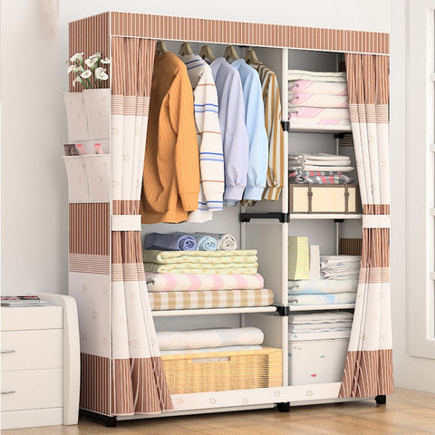 DIY Non-woven fold Portable Storage  furniture When the quarter wardrobe  Cabinet bedroom furniture wardrobe bedroom organ